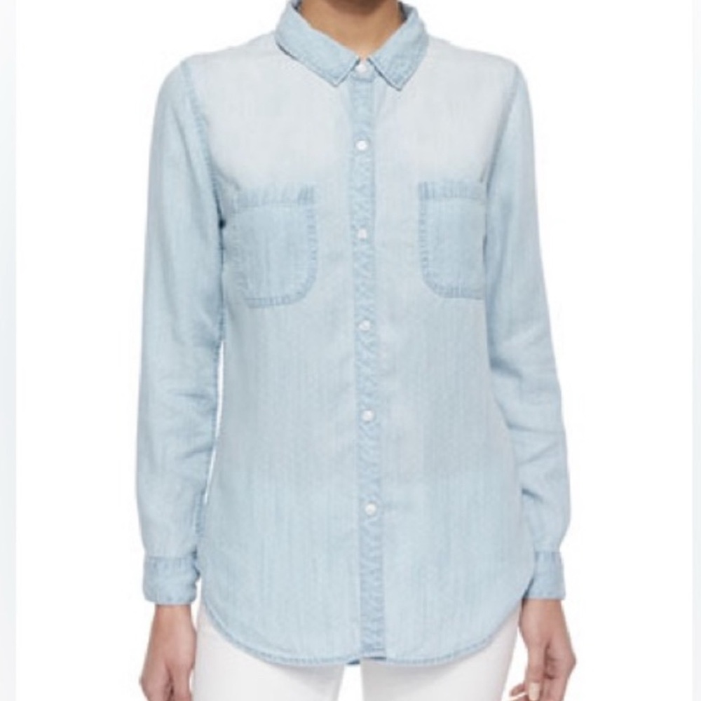 Rails Light Blue Denim Chambray Shirt